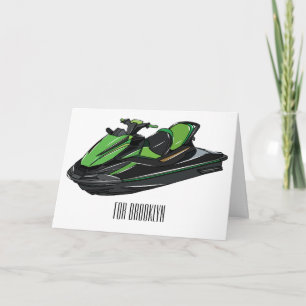 Jet skidillustration av tecknaden kort