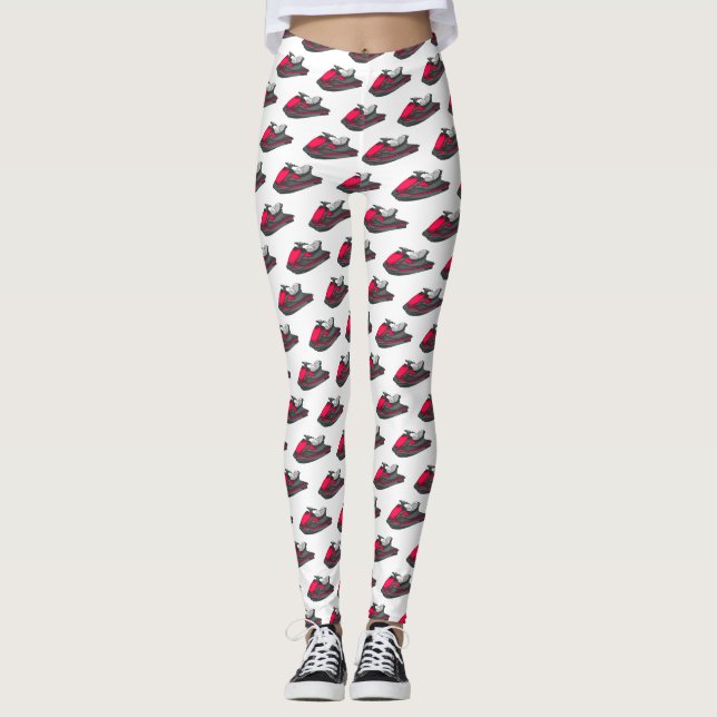 Jet skidillustration av tecknaden leggings (Framsida)