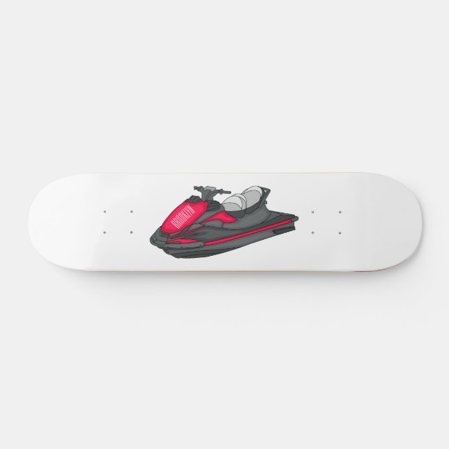 Jet skidillustration av tecknaden mini skateboard bräda 18,5 cm (Horz)