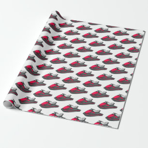 Jet skidillustration av tecknaden presentpapper