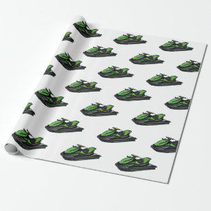 Jet skidillustration av tecknaden presentpapper
