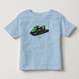 Jet skidillustration av tecknaden t shirt