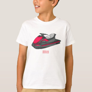 Jet skidillustration av tecknaden t shirt