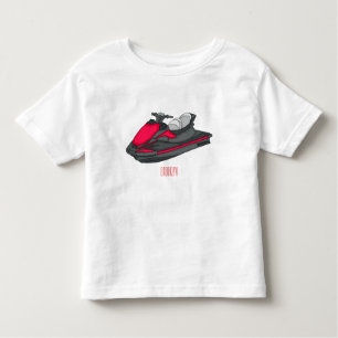 Jet skidillustration av tecknaden t shirt