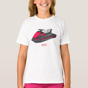 Jet skidillustration av tecknaden t shirt