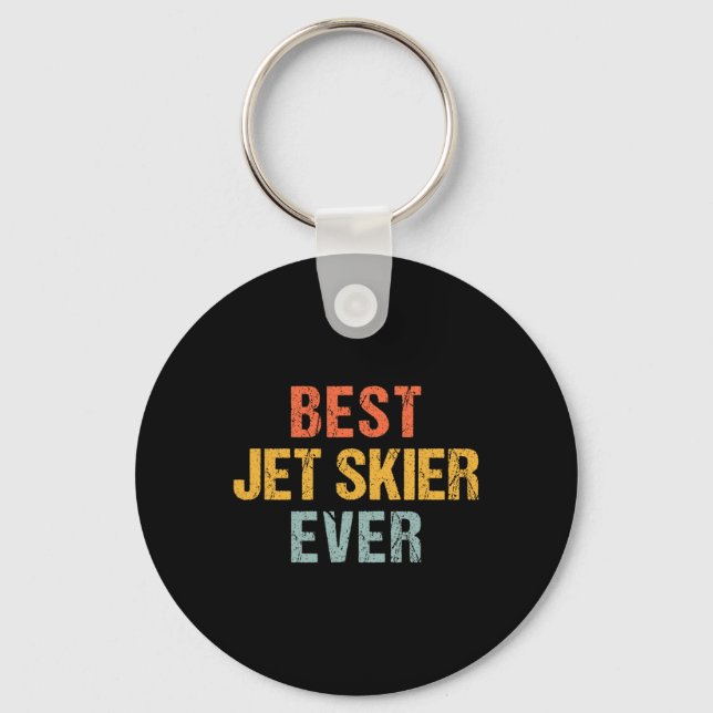 Jet Skier Jet Skiing Watersport Ord Nyckelring (Framsida)