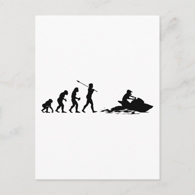 Jet Skier Vykort (Framsida)