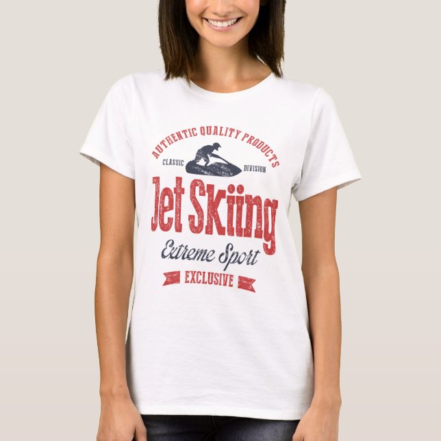 Jet Skiing Extreme Sport t-shirt (Framsida)
