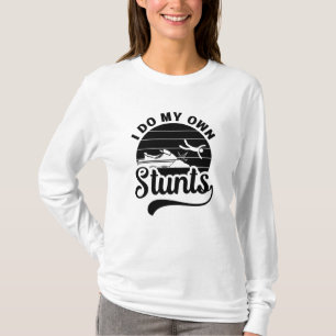 Jet Skiing jag gör mina egna stenar Jet Ski Retro T Shirt