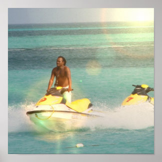 Jet Skiing Poster