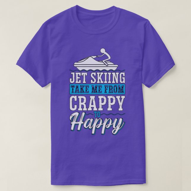 Jet Skiing tar mig från Vatten sport T Shirt (Design framsida)