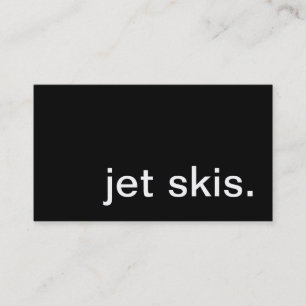 jet skis. visitkort