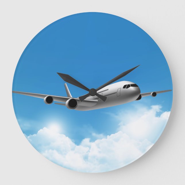 Jet som flyger på Himlar Stor Klocka (Framsida)