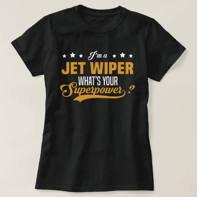 Jet Wiper T Shirt (Design framsida)