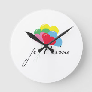 Je'taime (I kärlek du) Rund Klocka