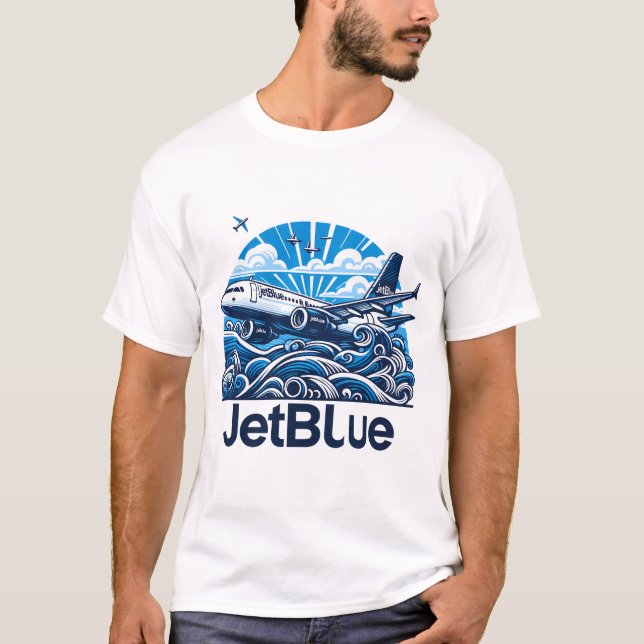 Jetblue Airbus T Shirt (Framsida)