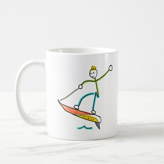 Jetboard Stickman Kaffemugg (Vänster)