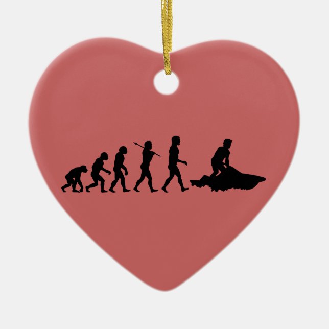 Jeten skidar den Jetskiing vatten sport Julgransprydnad Keramik (Framsidan)