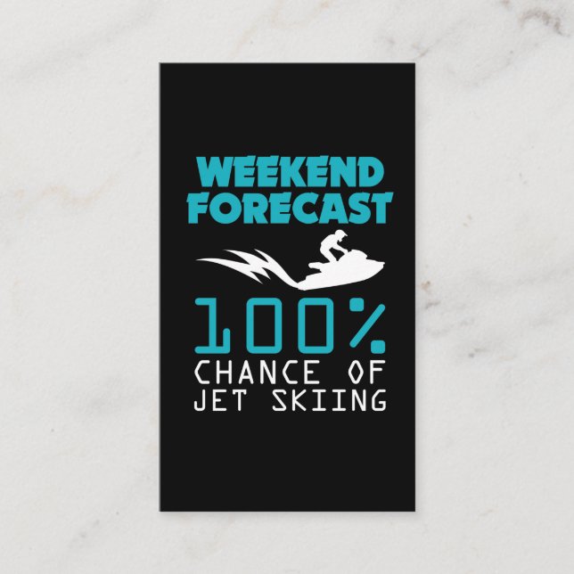 Jeten skidar gåvan - helg för semesterresastrand visitkort (Framsida)