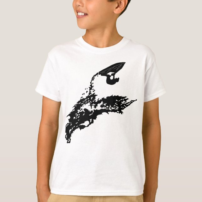 Jeten skidar stort hopp t-shirt (Framsida)