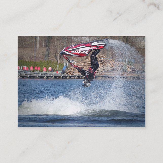 Jeten skidar - visitkorten visitkort (Framsida)