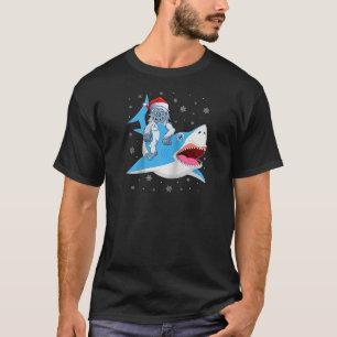 Jeti till Party-Shark Julafton Santa Shark-julklap T Shirt
