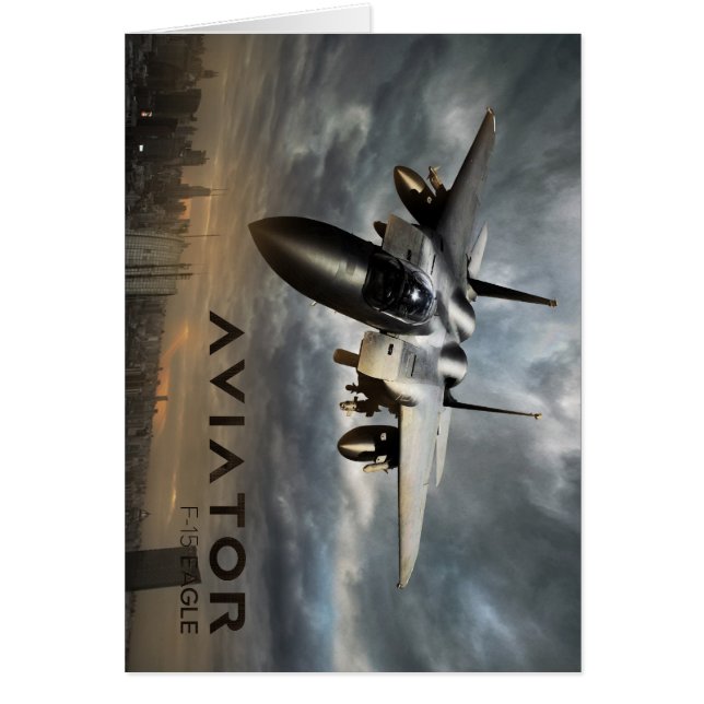Jetkämpe för örn F-15 Hälsningskort (Framsidan)