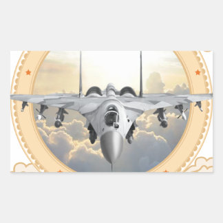 Jetkämpe Rektangulärt Klistermärke
