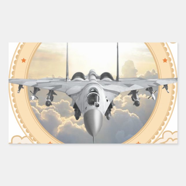Jetkämpe Rektangulärt Klistermärke (Framsida)