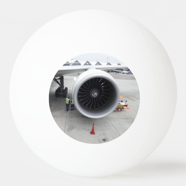 Jetmotor Tre Stjärnor Pingisboll (Framsidan)