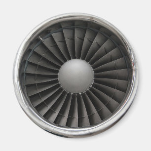 Jetmotorturbinfläkt Magnet