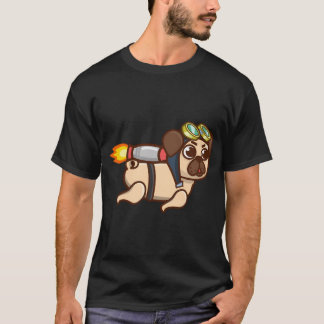 Jetpack Adventure Pug's T Shirt