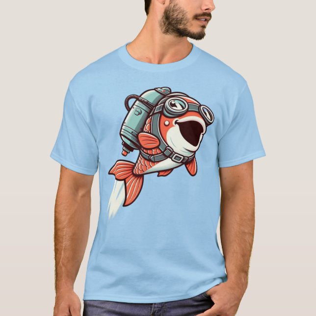 Jetpack KoiRide T Shirt (Framsida)