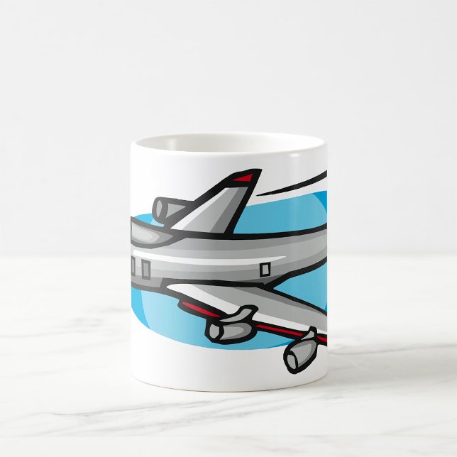 Jetplan för flygentusiaster kaffemugg (Skapare uppladdad)