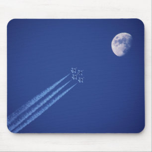 Jets bredvid månen British Columbia Musmatta