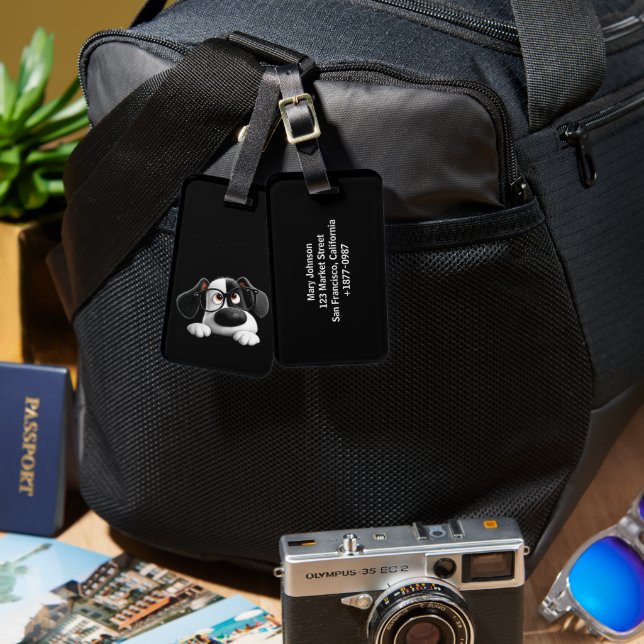 Jetset Pup™  Bagagebricka (Fram & Baksida)