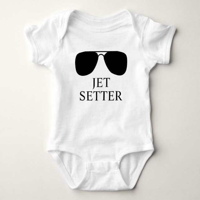 JetSetterbaby: Perfekt för din mycket små Tee Shirt (Framsida)