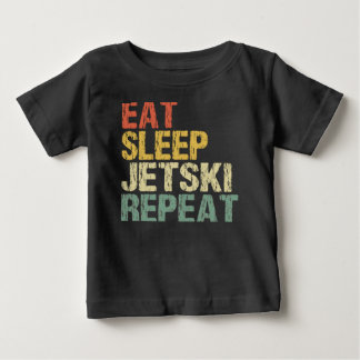 Jetski Eat Sleep Repeat Retro Style Funny T Shirt