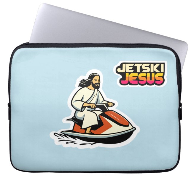 Jetski Jesus Laptop Fodral (Framsidan)