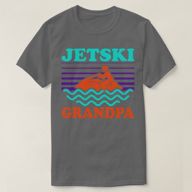 Jetski Jetski Grandpa T Shirt (Design framsida)
