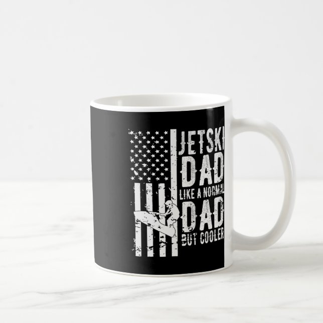 Jetski Pappa Fars Dag Pappa Jet Ski Förare Vatten  Kaffemugg (Höger)