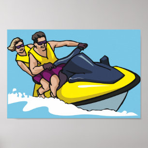 Jetski Roligt Poster