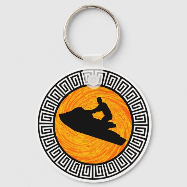 JETSKIK PÅ NYCKLAR NYCKELRING (Framsida)