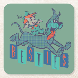 Jetsons Elroy & Astro Besties Underlägg Papper Kvadrat