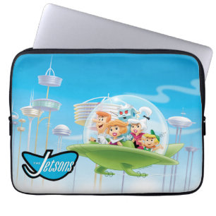 Jetsons Familjeflygande bil Laptop sleeve