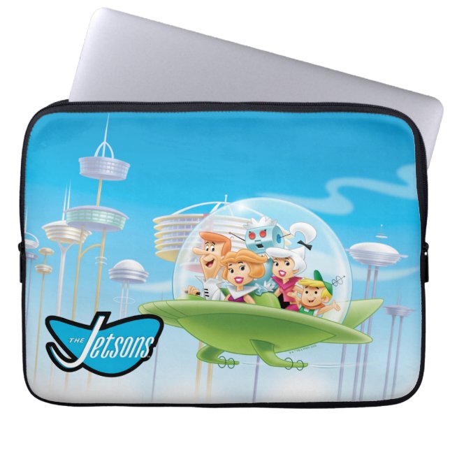 Jetsons | Familjeflygande bil Laptop sleeve (Framsidan)
