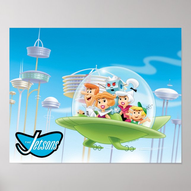 Jetsons | Familjeflygbil Poster (Framsidan)