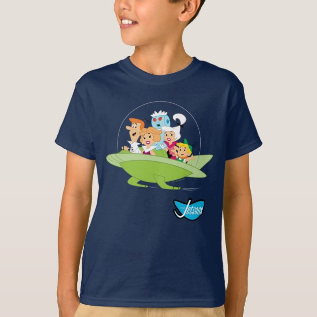 Jetsons | Familjeflygbil T Shirt (Framsida)