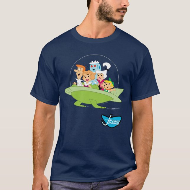 Jetsons | Familjeflygbil T Shirt (Framsida)