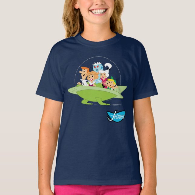 Jetsons | Familjeflygbil T Shirt (Framsida)